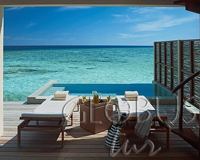 Four Seasons Resort Maldives at Landaa Giraavaru. Sunrise water villa 2-bedroom