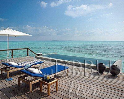 Four Seasons Resort Maldives at Landaa Giraavaru. Sunrise water villa 2-bedroom